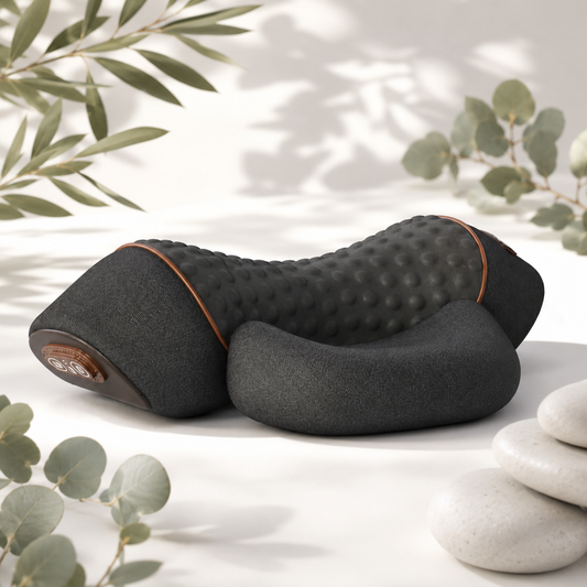 Norvela DeepRest Ergonomic Neck Support Pillow with Heat & Massage