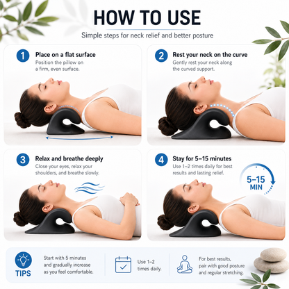 Norvela NeckAlign Cervical Neck & Shoulder Stretch Pillow
