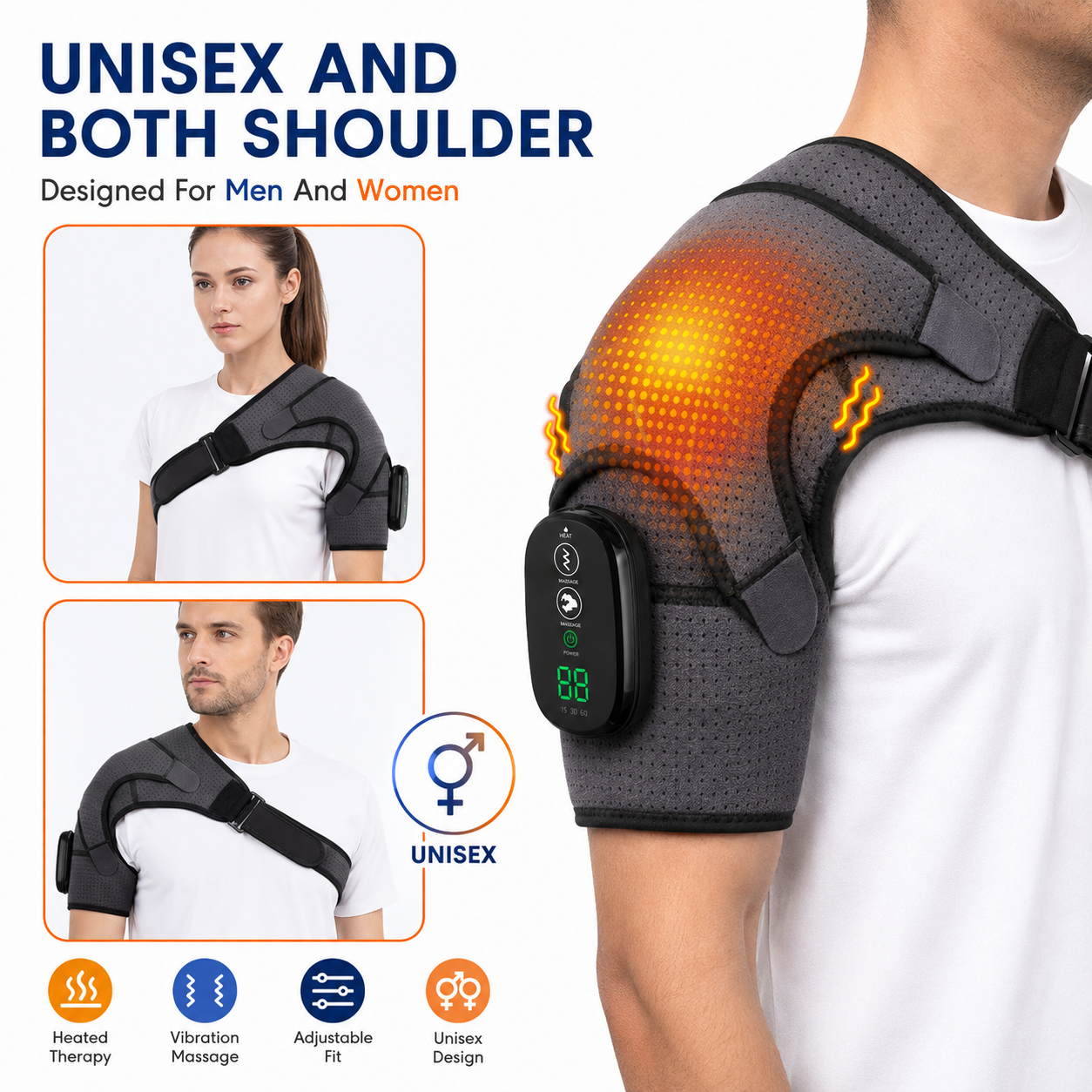 Norvela ThermaRelief Heated Shoulder Therapy Wrap