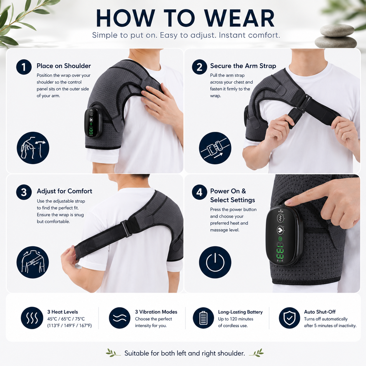 Norvela ThermaRelief Heated Shoulder Therapy Wrap