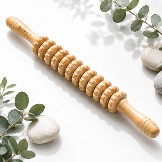 Norvela FlowRoll Wooden Therapy Massage Roller